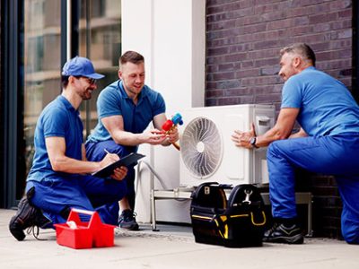 Outdoor HVAC Unit Inspection